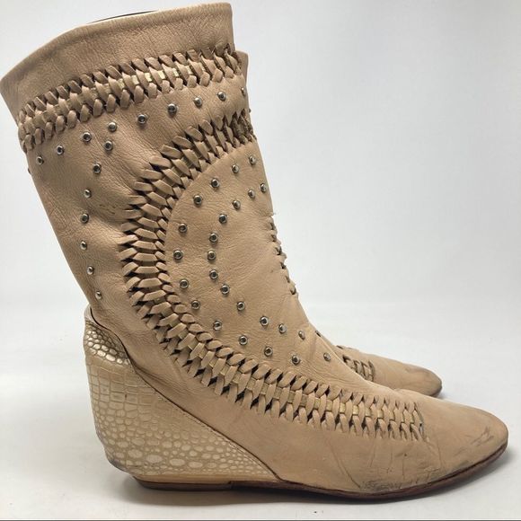 Vintage Embellished Boots Women's Size 9 - Picture 6 of 8